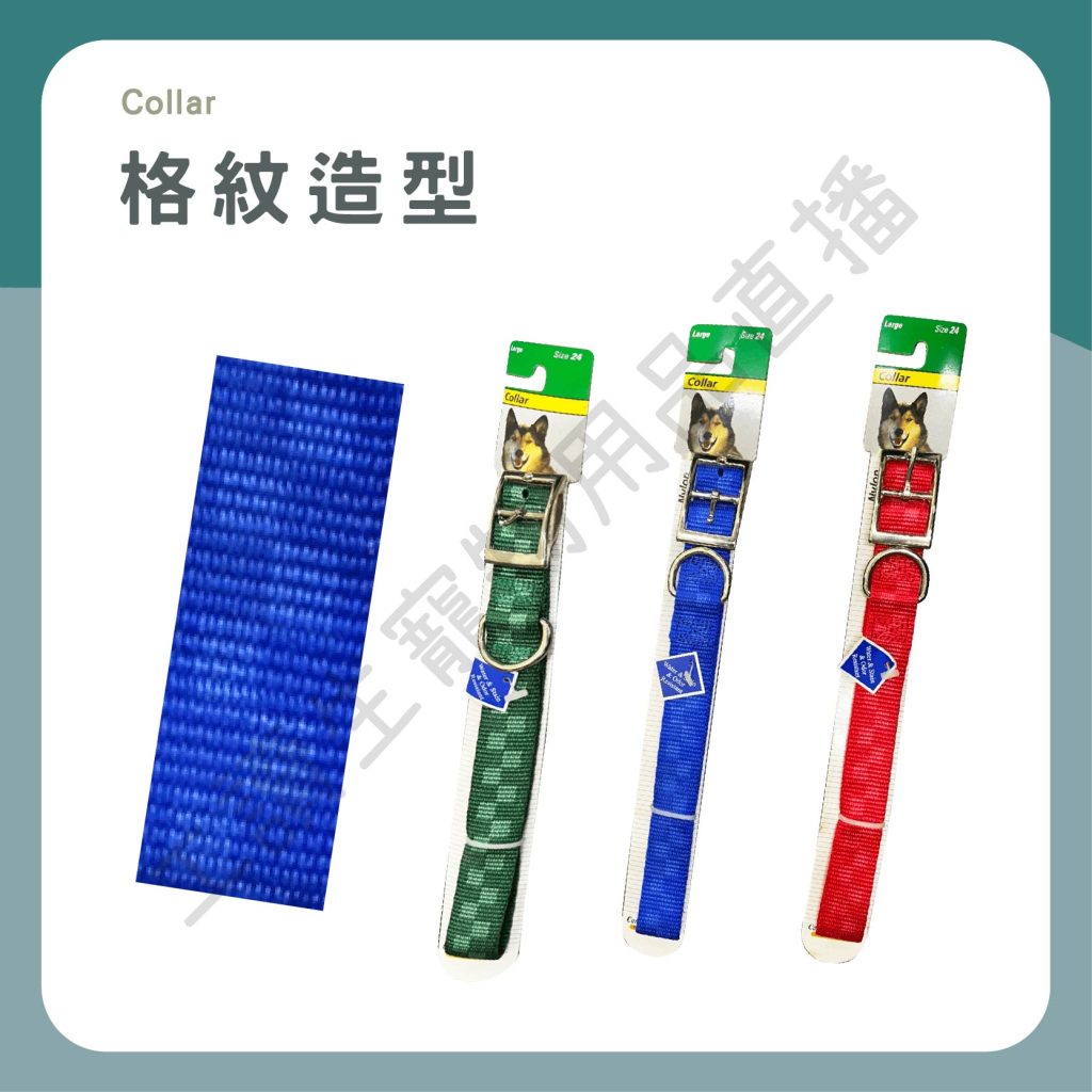 遇見毛寵 Collar 項圈 寵物項圈 62cm 大型犬 金屬扣環 尼龍材質 狗項圈 項圈 狗適用