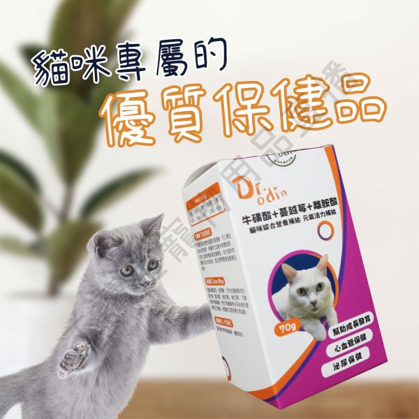 遇見毛寵 DR.odin 牛磺酸+蔓越莓+離胺酸 元氣補給 全齡貓保健