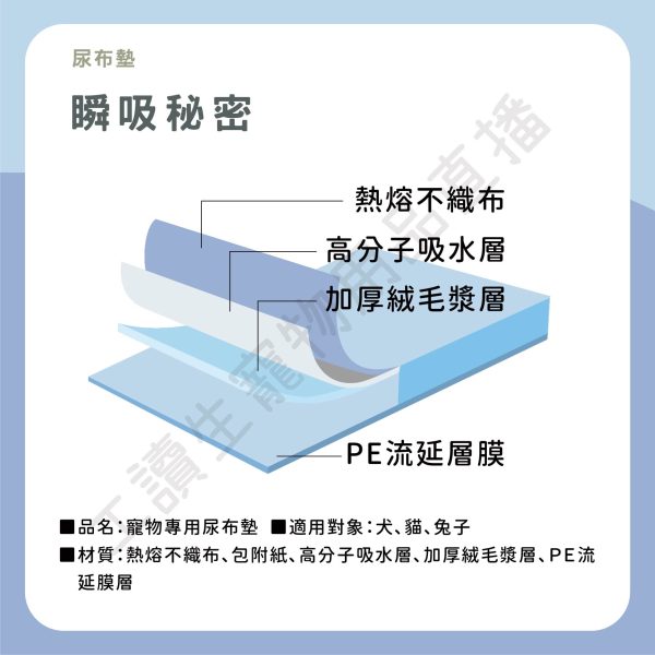 遇見毛寵 瞬吸寵物尿墊 尿布墊 尿墊 尿布 不滲透 瞬吸 輕柔 乾爽 三種尺寸 尿布墊 全齡貓狗 兔