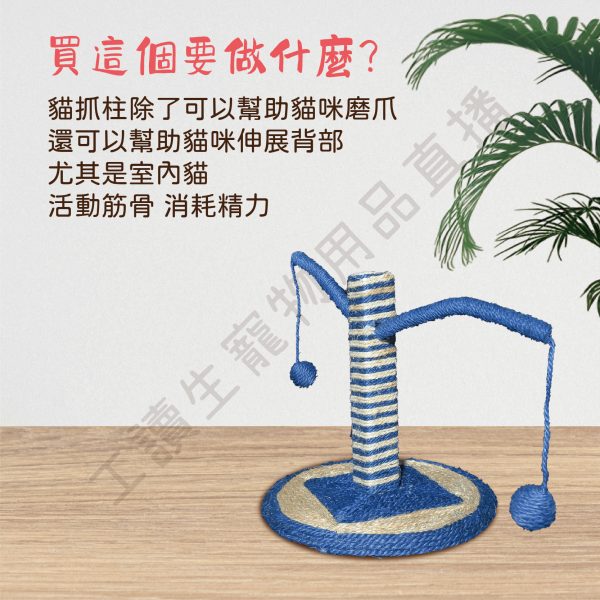 天秤麻繩貓抓柱 貓抓柱 抓板 貓抓板 逗貓球 逗貓 貓玩具 貓咪放鬆 貓咪玩具